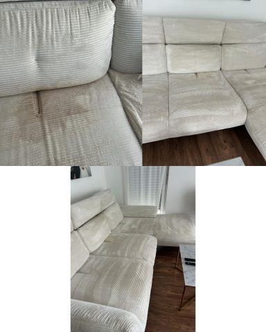Ecksofa Reinigung Vorher Nachher Polsterreinigung Couch sauber